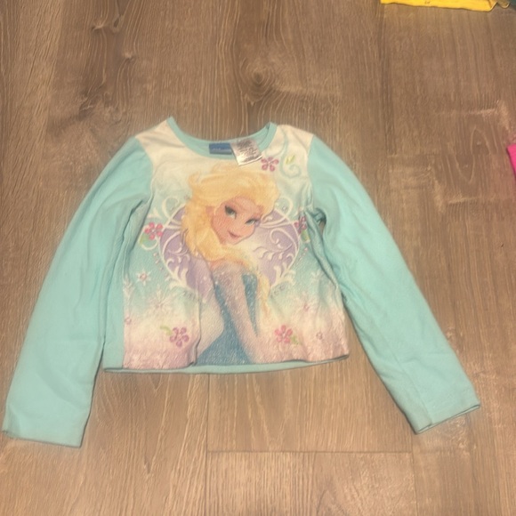 Disney Frozen & My Little Pony fleece pajama tops size 4/5 EUC - Picture 4 of 7